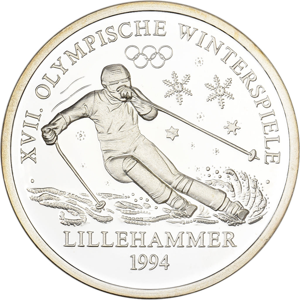 Germany, Medal, Jeux Olympiques d'Hiver, Lillehammer, 1994, Silver, MS(65-70)