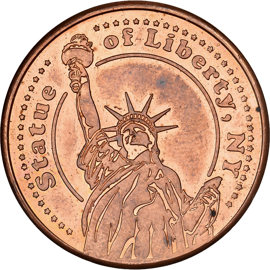 United States, Token, Statue of Liberty, Copper, AU(55-58)