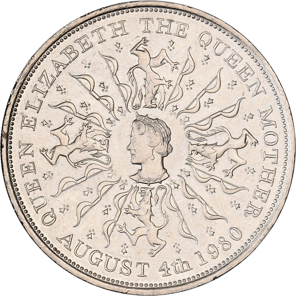 Wielka Brytania, Elizabeth II, 25 New Pence, 80th Birthday of Queen Mother