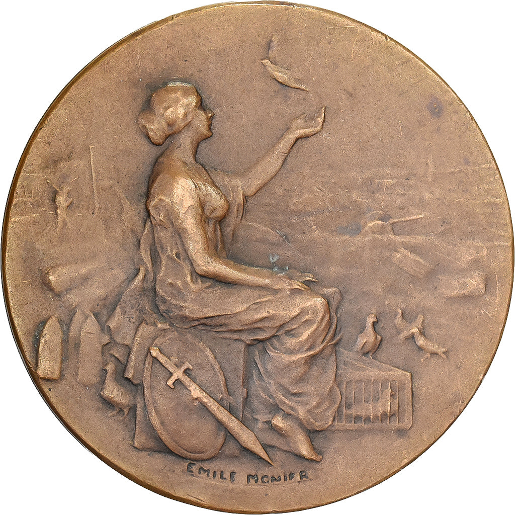 France, Médaille, Ministère de la Guerre, Communications aériennes, Bronze