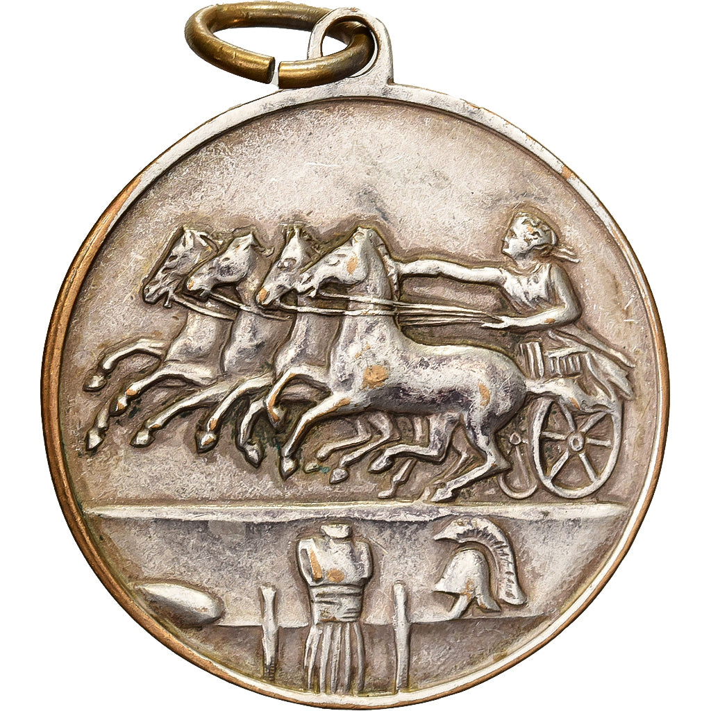 Francja, medal, Reproduction Monnaie Grecque, Brąz posrebrzany, EF(40-45)