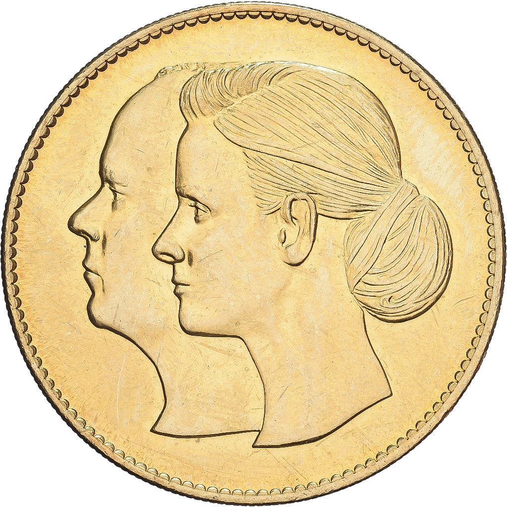Monaco, Token, Monaco - Mariage princier - Albert et Charlène, 2011, Brass