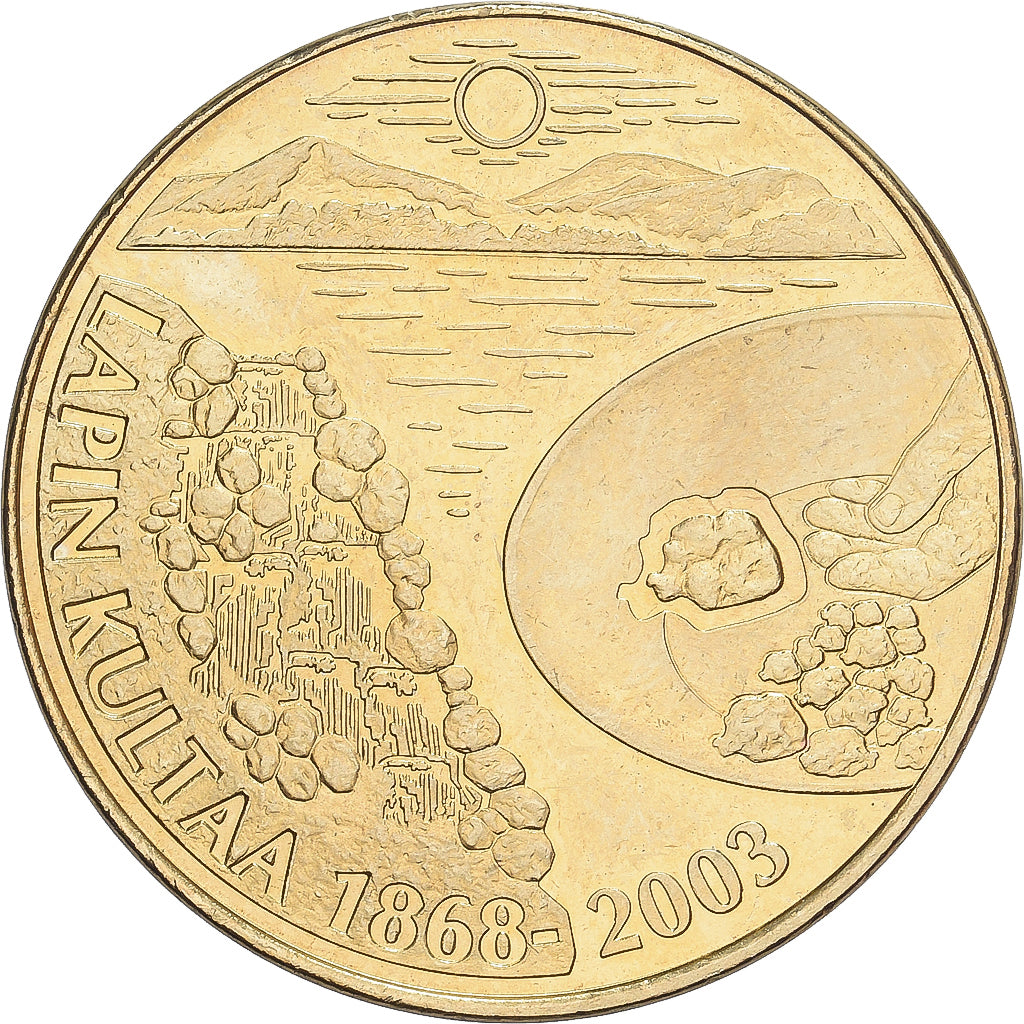 Finlandia, Token, L'or de Laponie, 2003, Miedzionikiel Aluminium, MS(63)