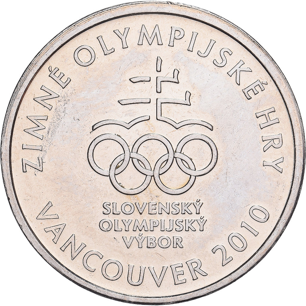 Slovakia, Token, Jeux Olympiques de Vancouver, 2010, Copper-nickel, AU(55-58)
