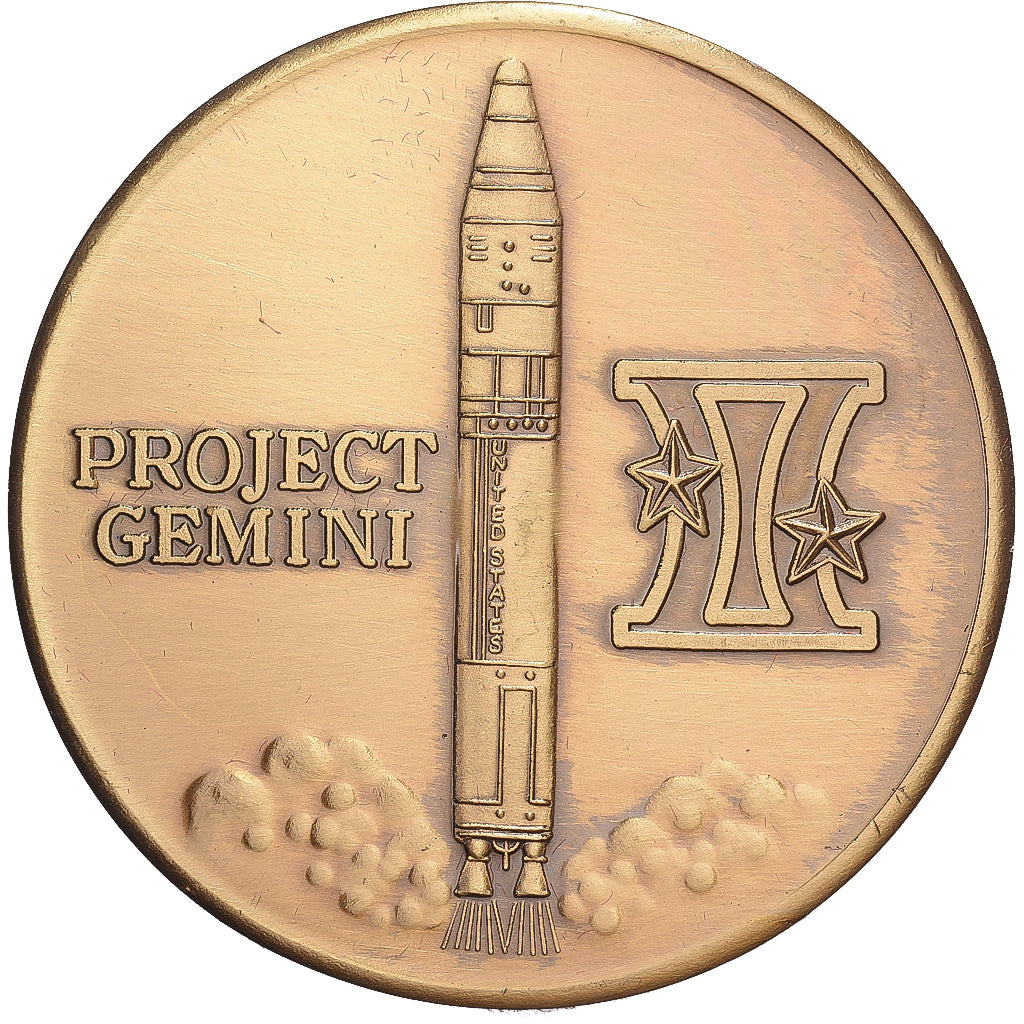 Verenigde Staten, Token, Project Gemini, 1965, Bronzen, UNC-