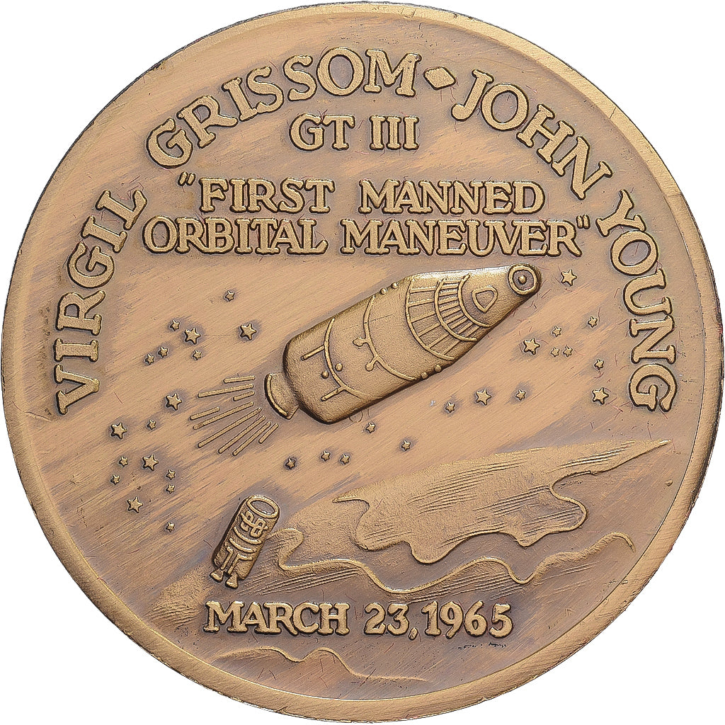Verenigde Staten, Token, Project Gemini, 1965, Bronzen, UNC-