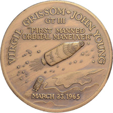 United States, Token, Project Gemini, 1965, Bronze, MS(63)