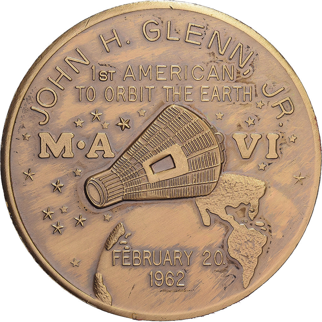 Verenigde Staten, Token, Project Mercury, 1962, Bronzen, UNC-