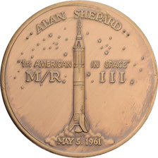 United States, Token, Project Mercury, 1962, Bronze, MS(63)