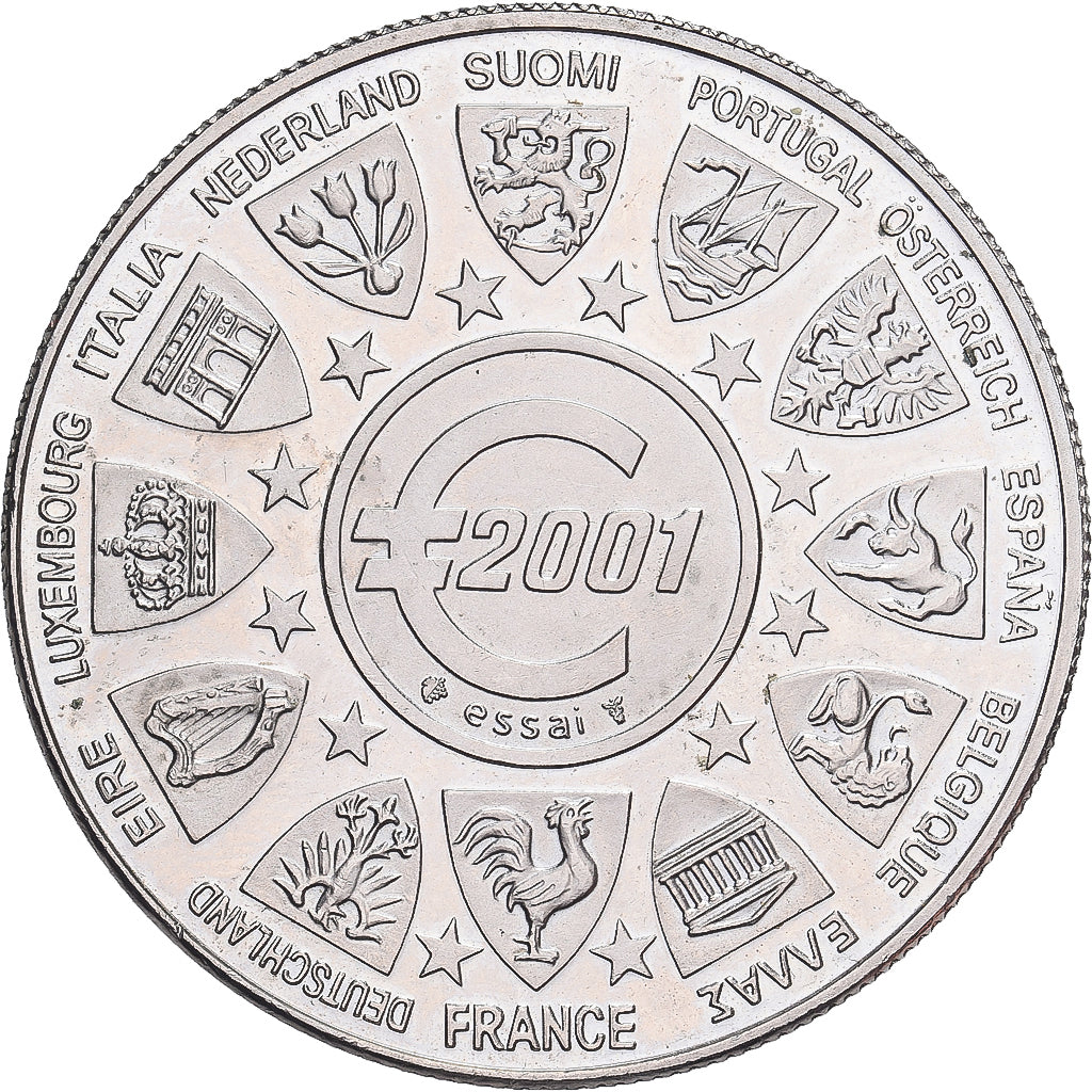 France, Médaille, L'Europe, La Semeuse, 2001, Cupro-nickel Aluminium, SUP