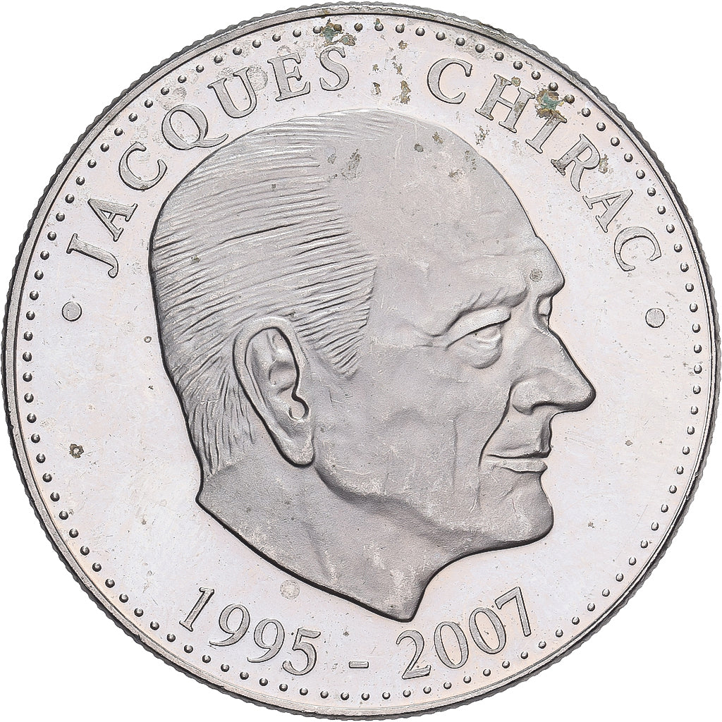 Francia, medaglia, Les Présidents de la République, Jacques Chirac, 2007