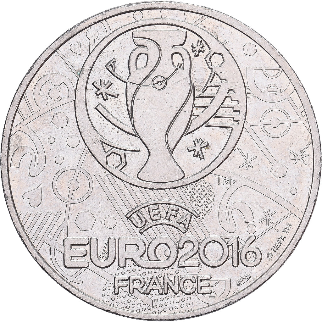 France, Token, Football, Euro, 2016, Copper-nickel, AU(55-58)