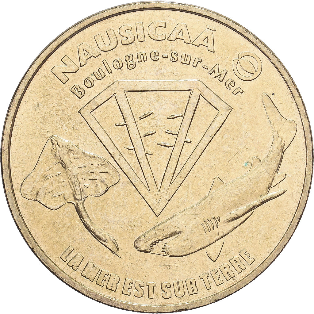 France, Jeton, Boulogne-sur-Mer, Nausicaa, 2008, Cupro-nickel Aluminium, TTB