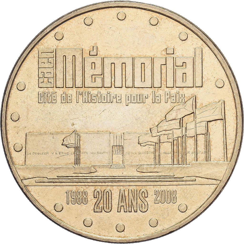 Francia, ficha, 14/ Mémorial de Caen - 20 ans, 2008, Rame-nichel-alluminio