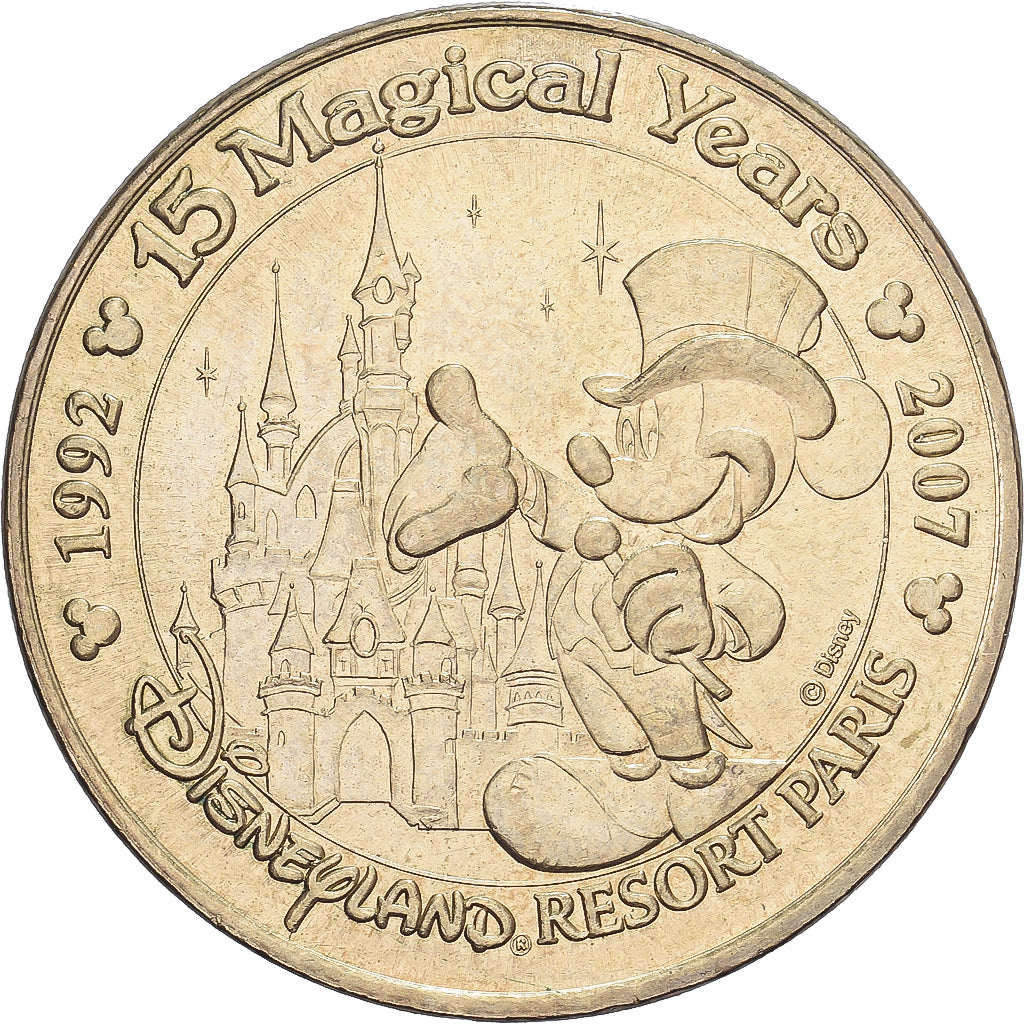 Frankrijk, Token, Disneyland n°13 - 15 ans magical years, 2008, Copper-nickel