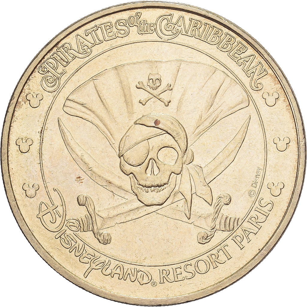 Frankrijk, Token, 77/ Disneyland - Pirates des Caraïbes, 2008, Copper-nickel