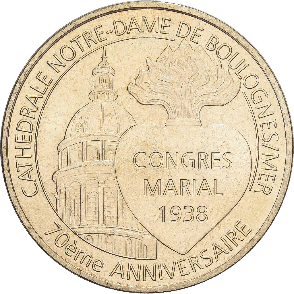 France, Jeton, Notre Dame de Boulogne sur Mer, 2008, Cupro-nickel Aluminium
