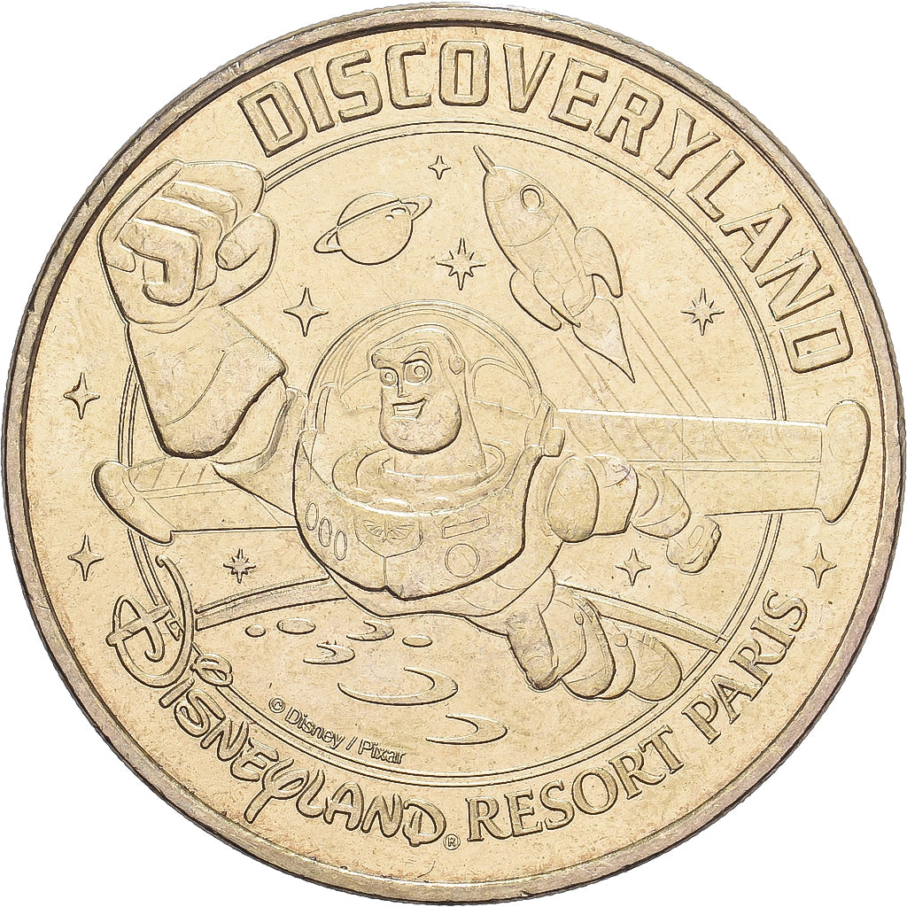 Frankrijk, Token, 77/ Disneyland - Discoveryland, 2008, Copper-nickel Aluminium