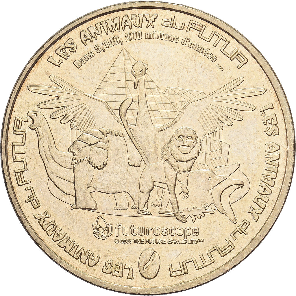 Frankrijk, Token, 86/ Futuroscope - Animaux du Futur, 2009, Copper-nickel