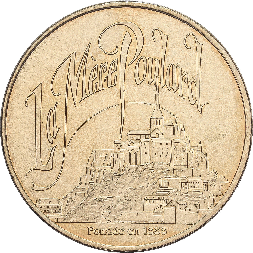 France, Jeton, Mont Saint-Michel, La Mère Poulard, 2010, Cupro-nickel