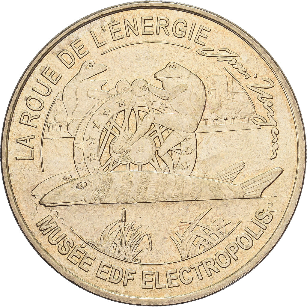 France, Token, 68/ Roue de l'Energie - Musée EDF, 2012, Copper-nickel