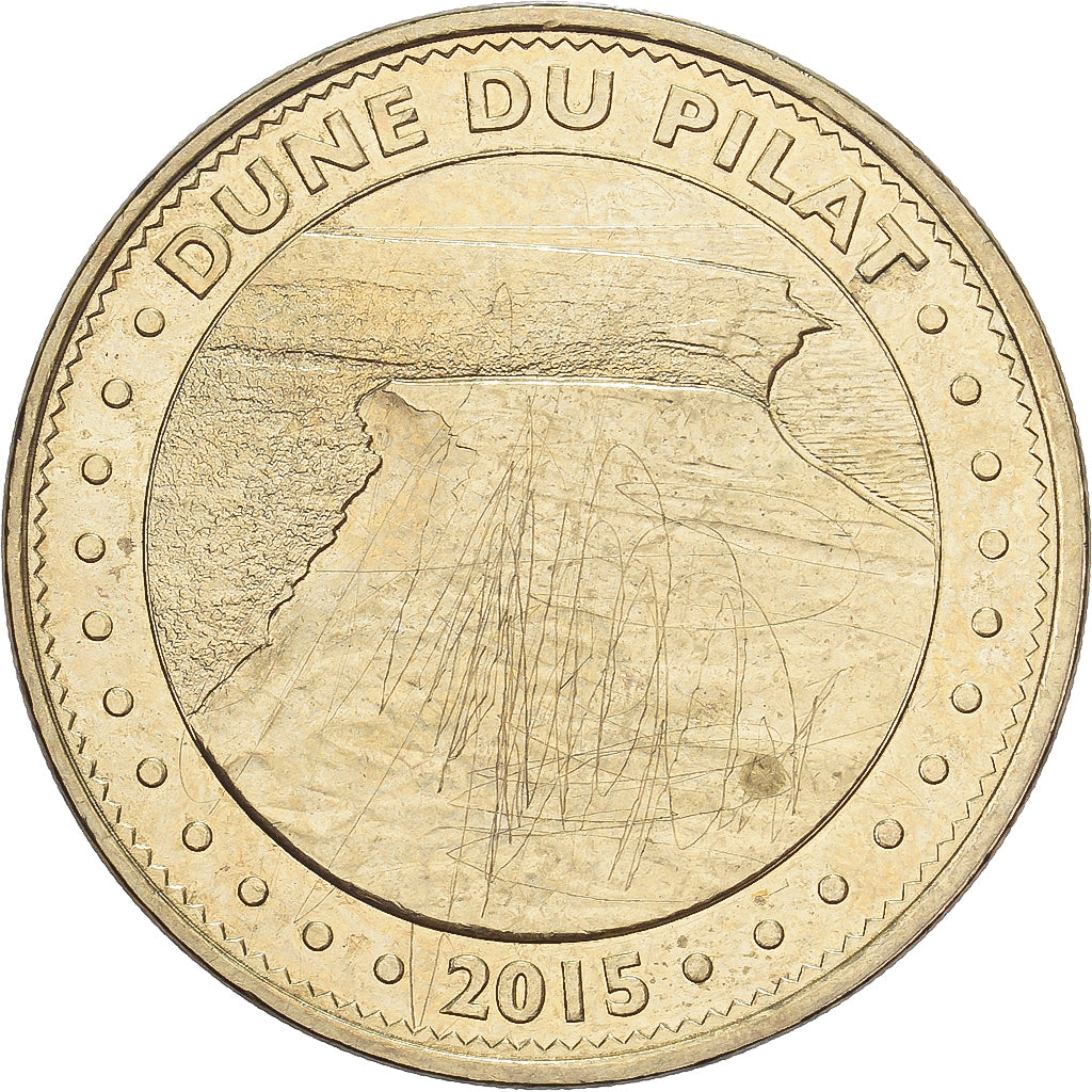 France, Jeton, 33/ Dune du Pilat, 2015, Cupro-nickel Aluminium, TTB, MDP