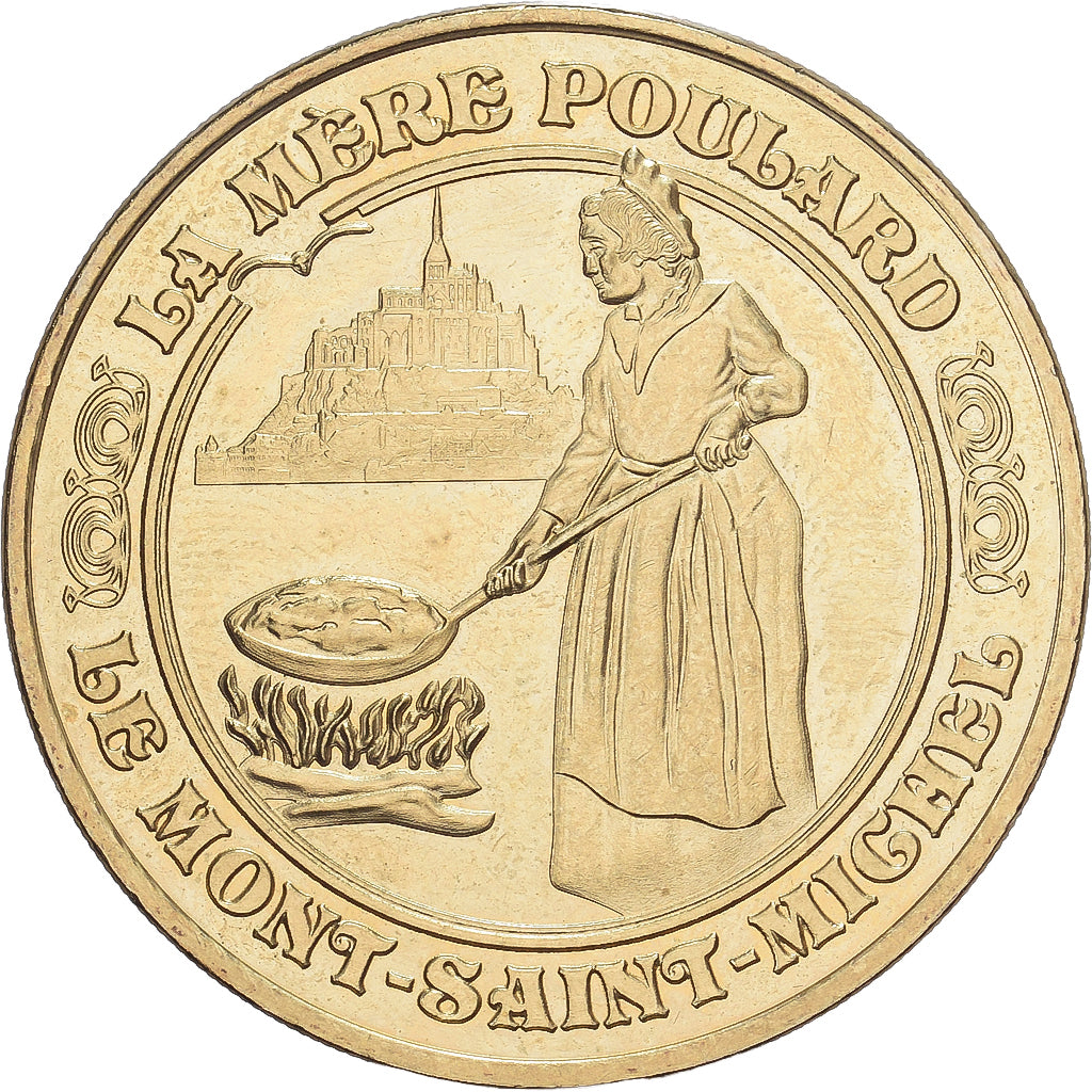 Frankrijk, Token, Mont Saint-Michel, La Mère Poulard, 2015, Copper-nickel