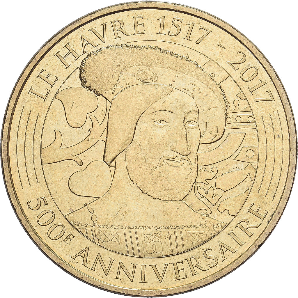 Frankrijk, Token, Le Havre - 500ème anniversaire, 2017, Copper-nickel