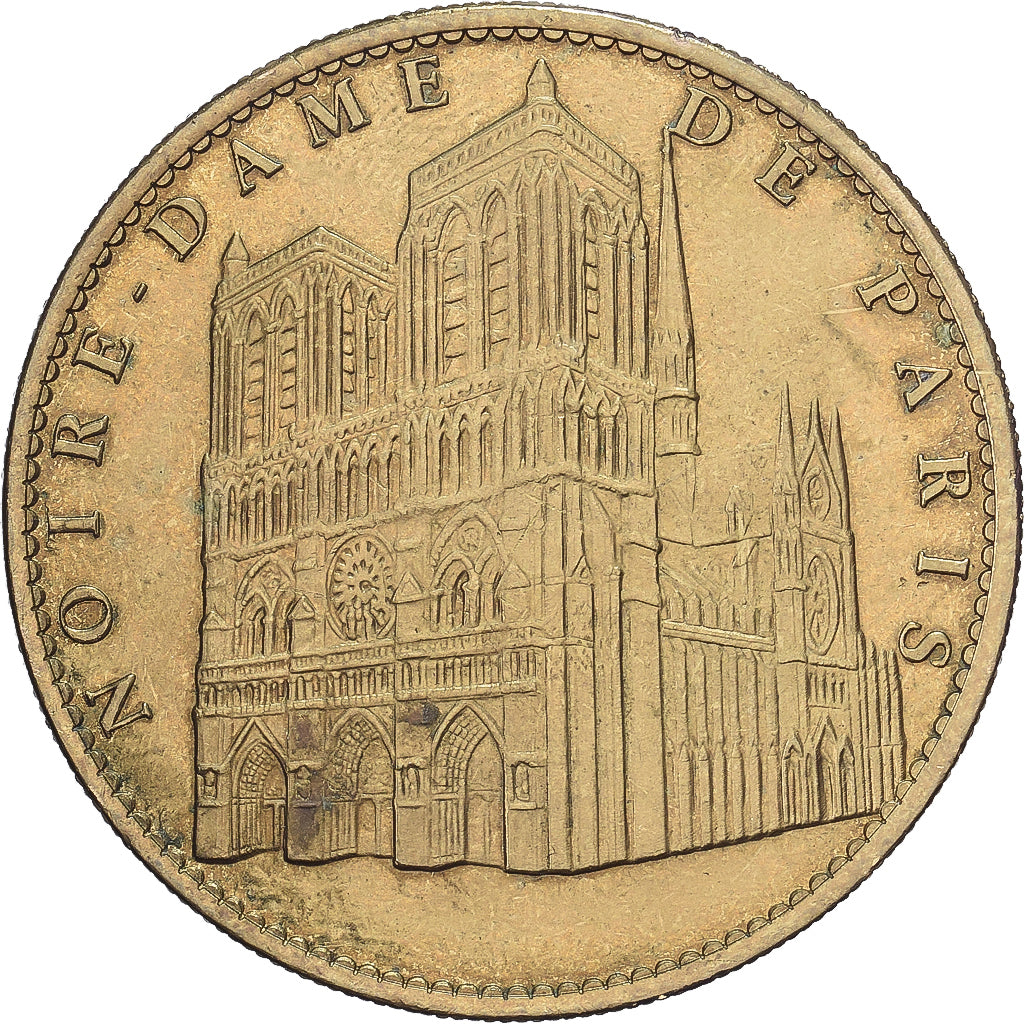 France, Jeton, Notre Dame de Paris., 2012, Cupro-nickel Aluminium, TTB, Arthus