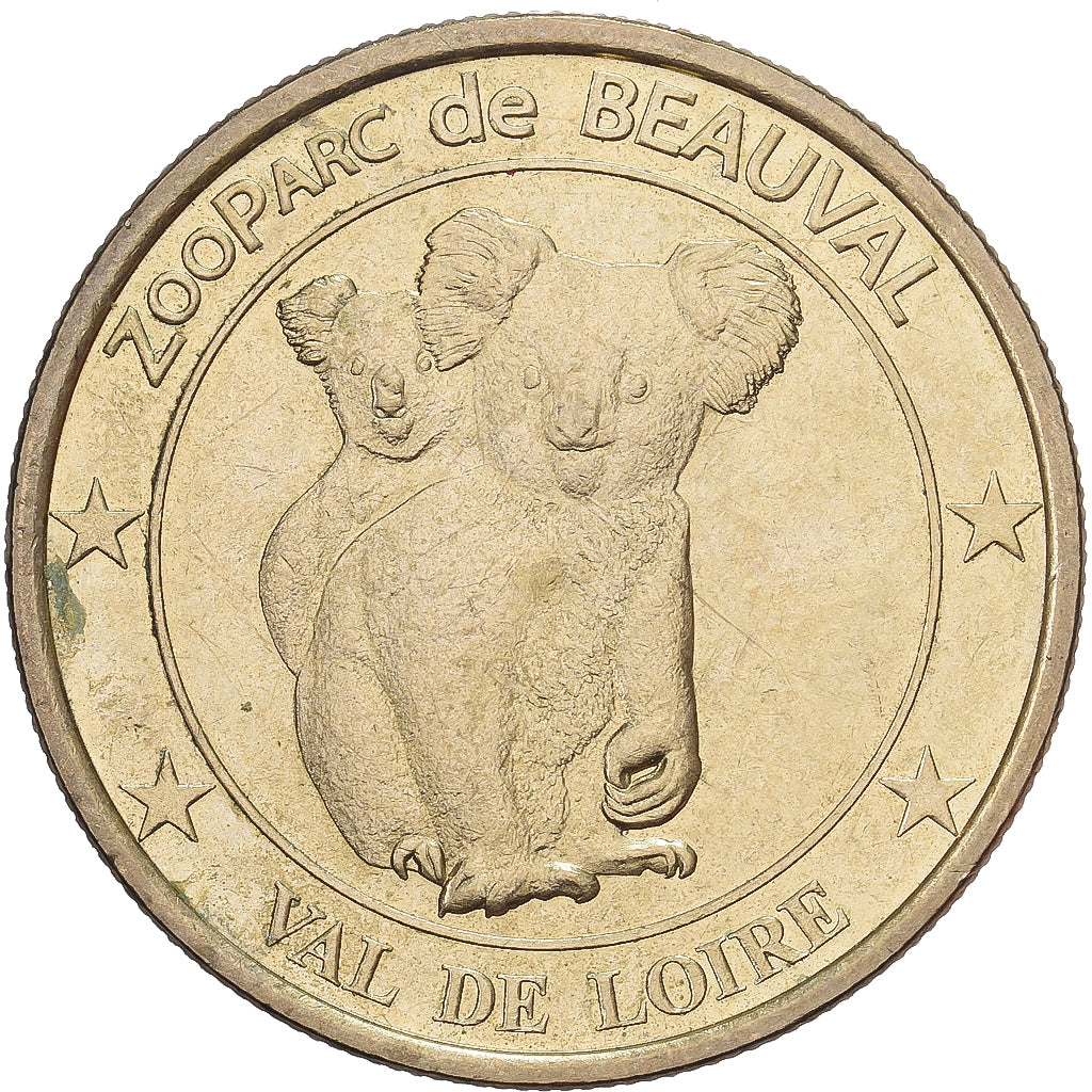 France, Jeton, Beauval - Zoo - Koalas, Cupro-nickel Aluminium, SUP, Médailles