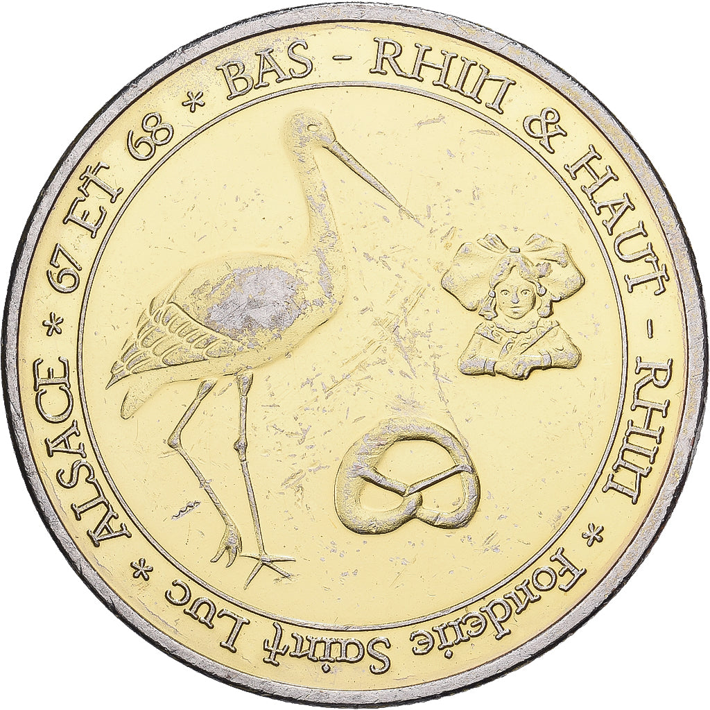 Francja, medal, Alsace, Pokryte Miedź- Nikiel, Fonderie Saint Luc, EF(40-45)