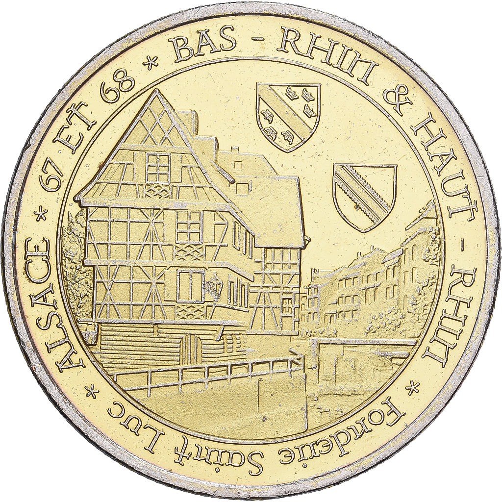 Francja, medal, Alsace, Pokryte Miedź- Nikiel, Fonderie Saint Luc, EF(40-45)