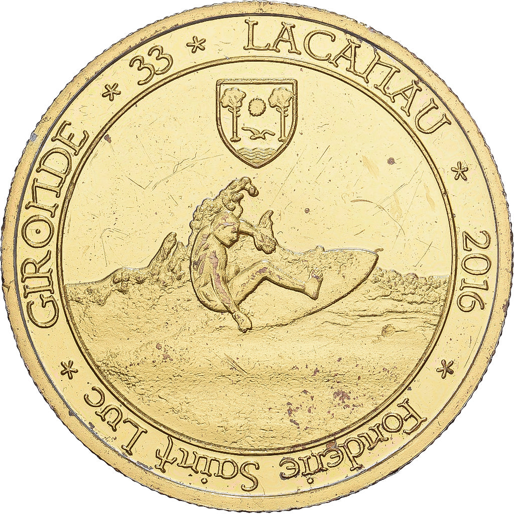 France, Jeton, Fonderie Saint Luc, Lacanau, 2016, Cupro-nickel Aluminium, SUP