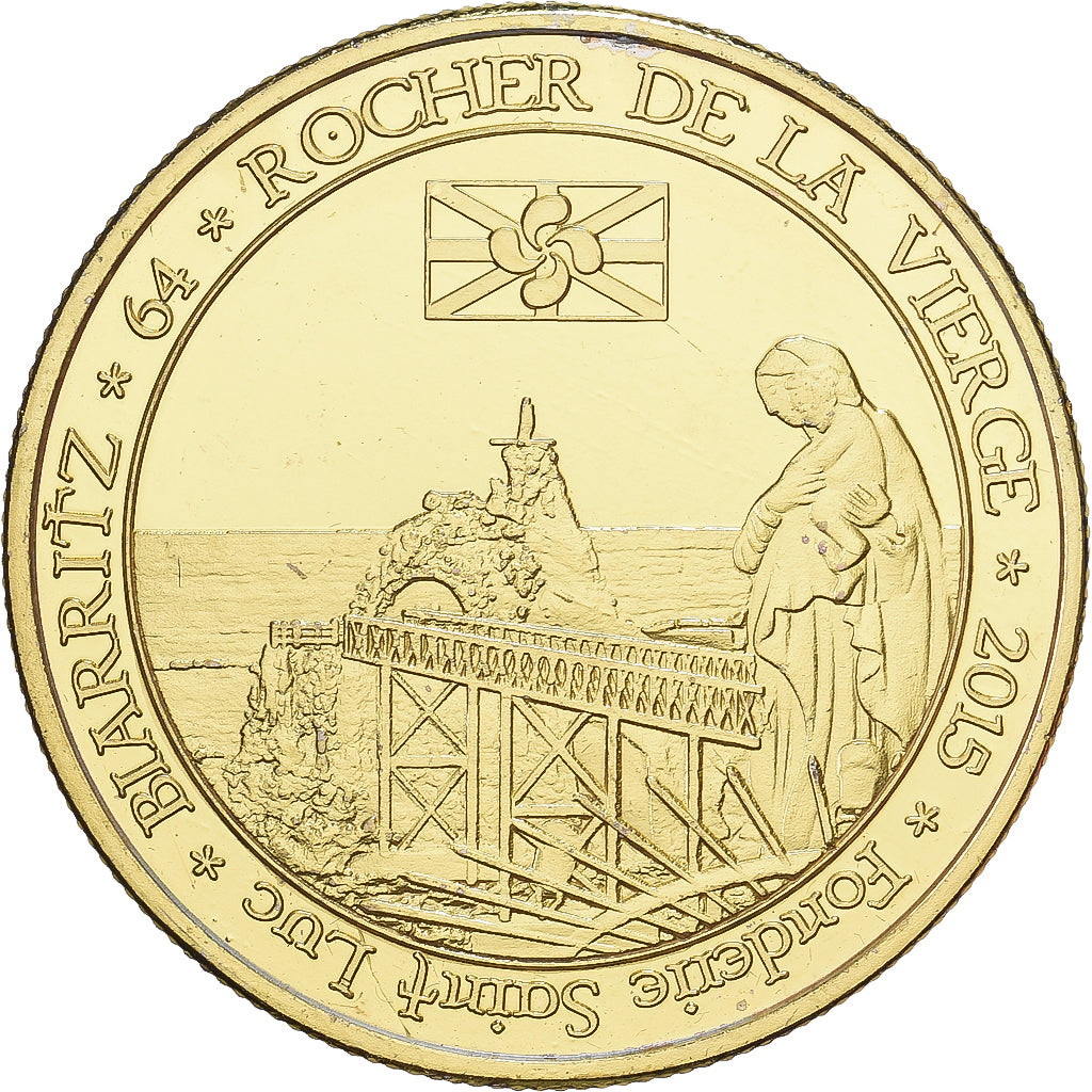 France, Jeton, Fonderie Saint Luc, Biarritz, 2015, Cupro-nickel Aluminium, SUP