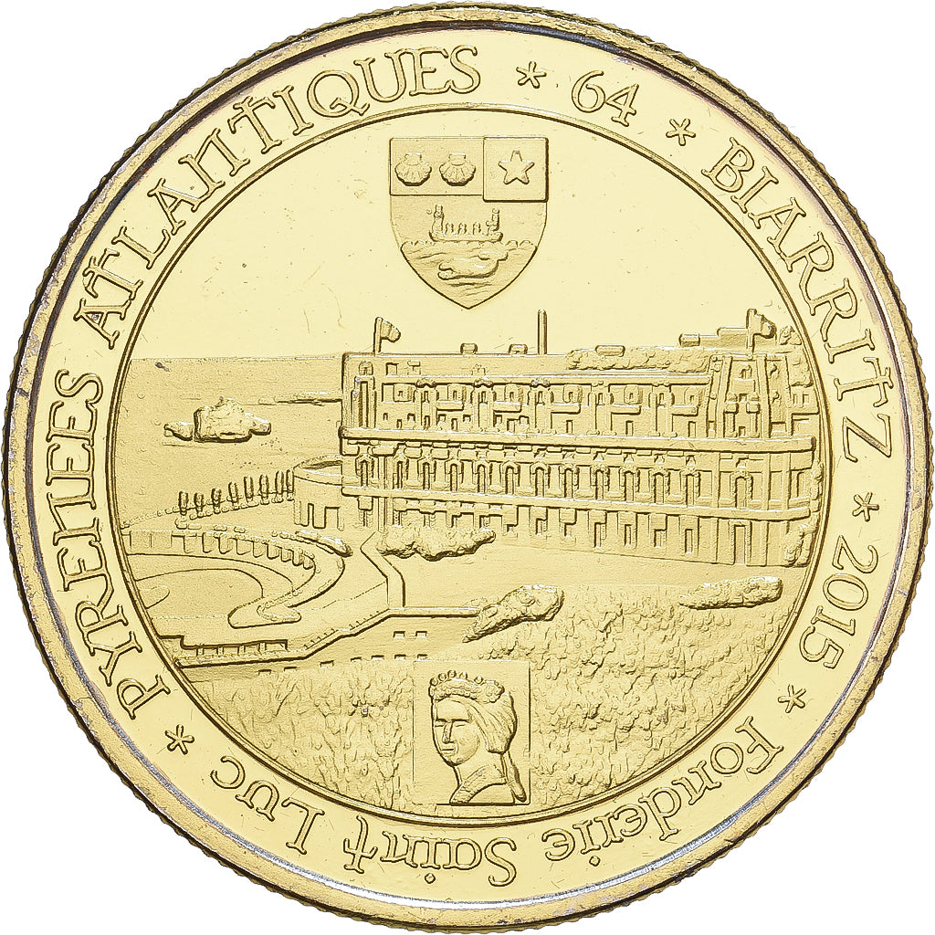 France, Jeton, Fonderie Saint Luc, Biarritz, 2015, Cupro-nickel Aluminium, SUP