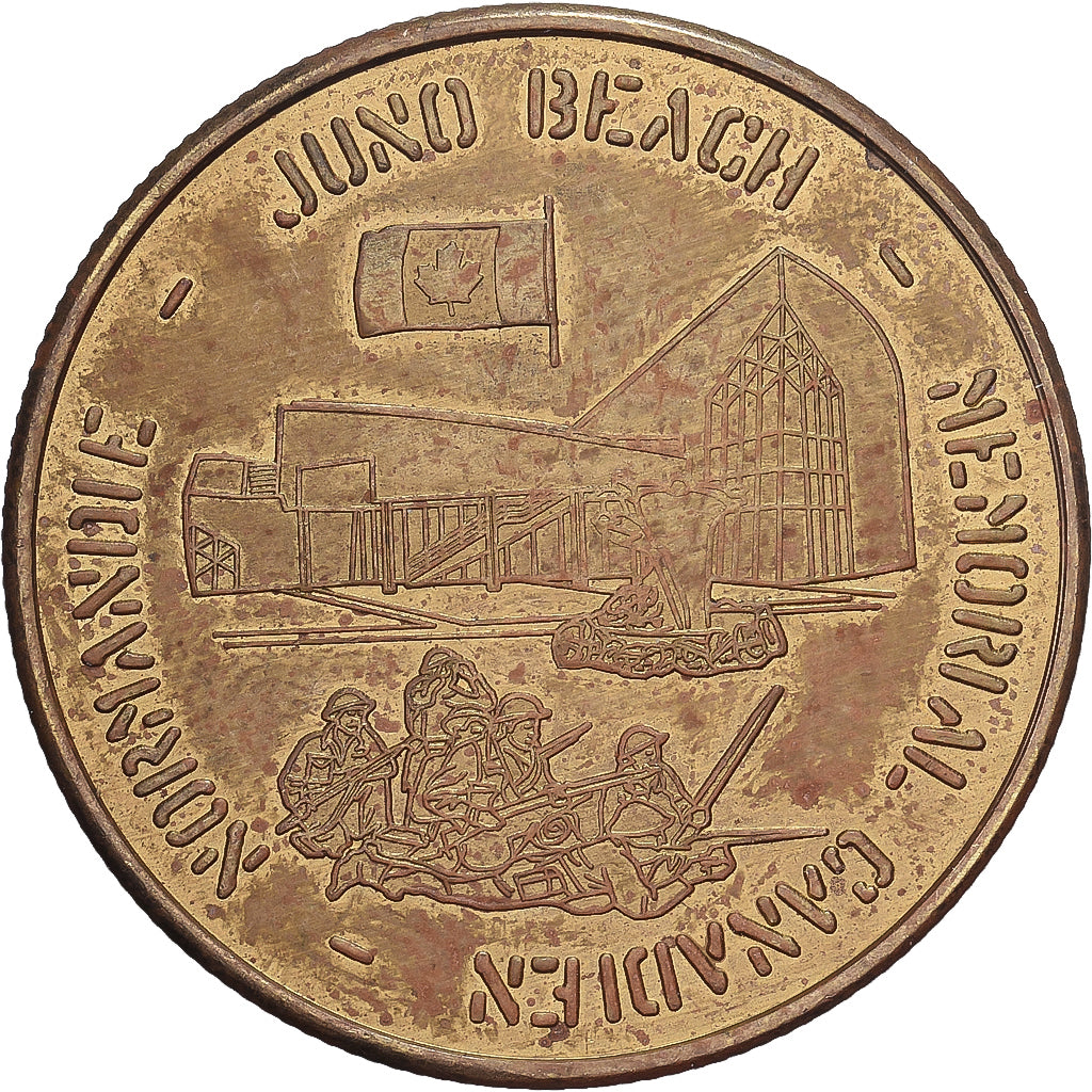 France, Jeton, Juno Beach - Mémorial canadien - 60ème anniversaire, 2004