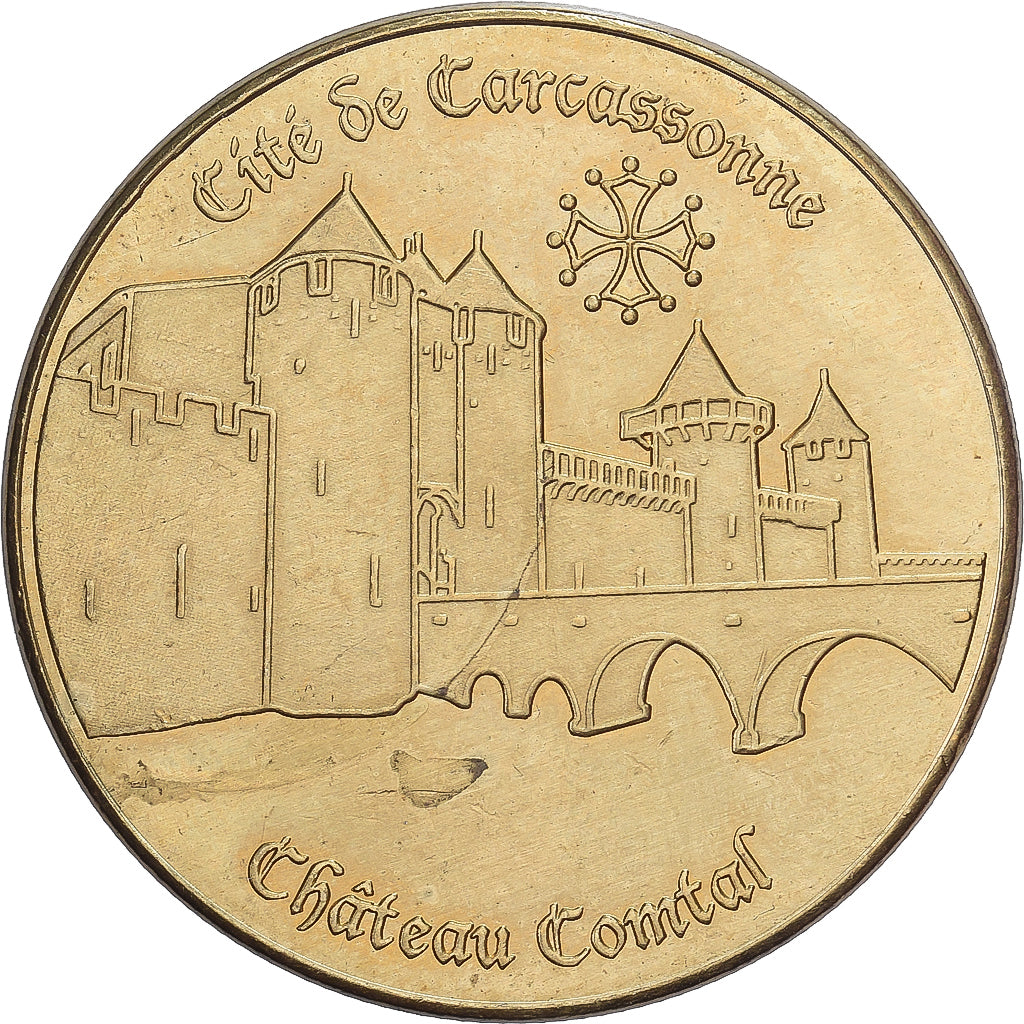 França, Token, 11/ Château Comtal - Carcassonne, Cuproníquel Alumínio