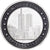 USA, Token, World Trade Center, 2001, Miedzionikiel Aluminium, MS(63)