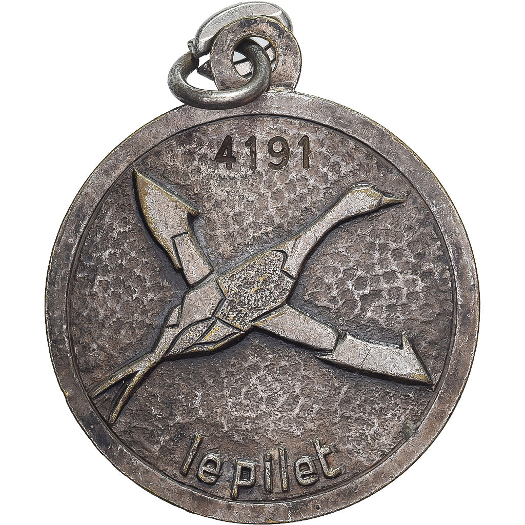 Frankrijk, Medaille, Saint Christophe, Le Pilet, Silvered bronze, Charl, ZF+