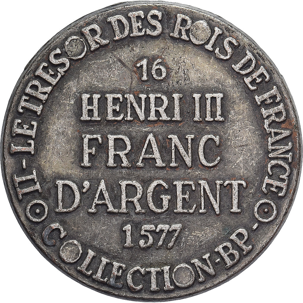 Frankrijk, Token, Collection BP, Franc d'Argent Henri III, Métal, ZF
