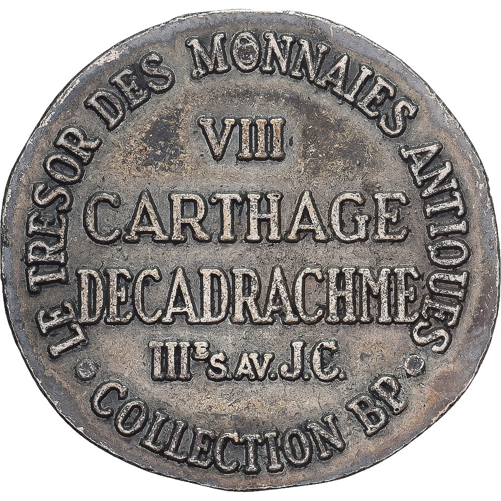 Francia, ficha, Collection BP, Décadrachme Carthage, Métal, BB