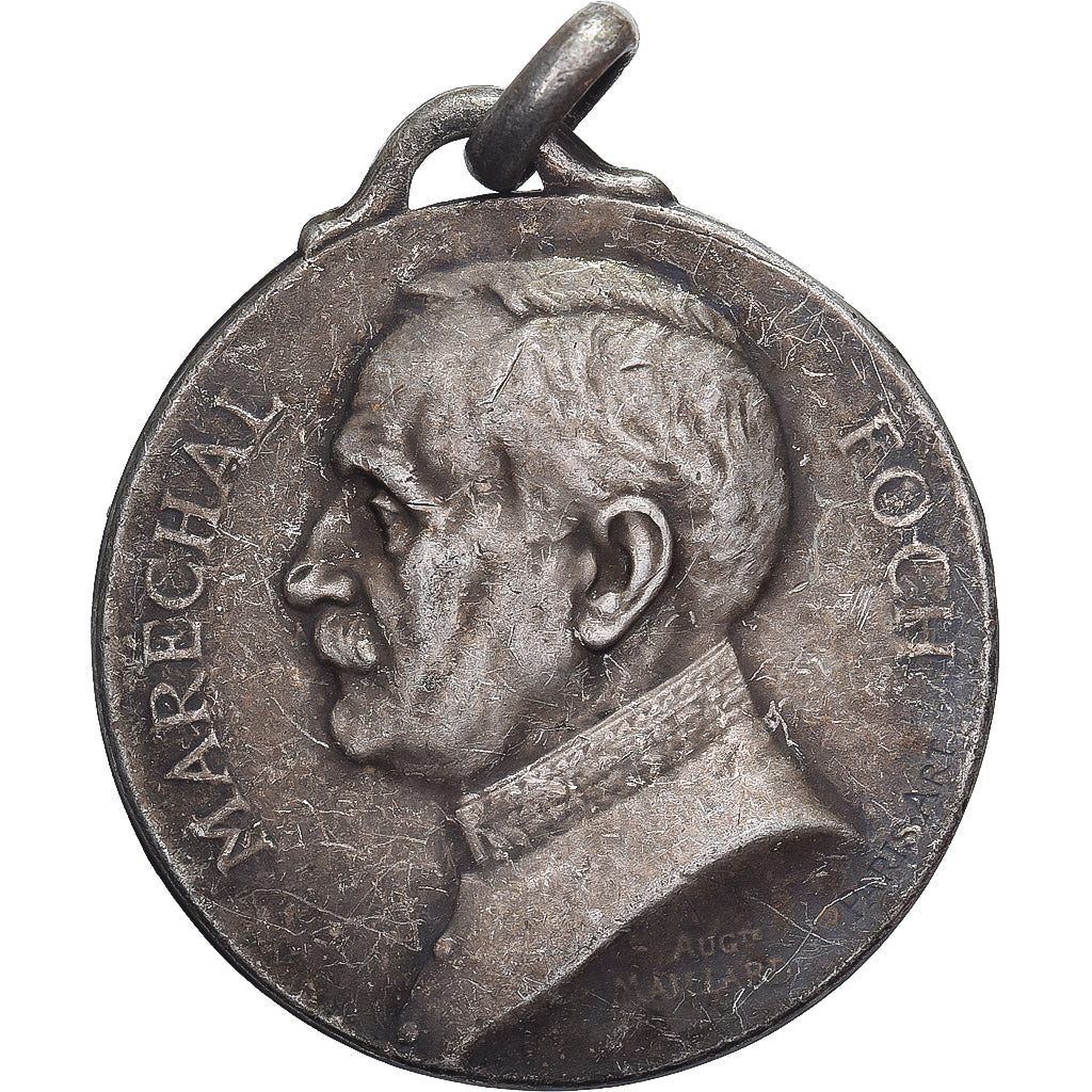 France, Maréchal Foch, Commandant des Armées, Medal, 1918, Very Good Quality