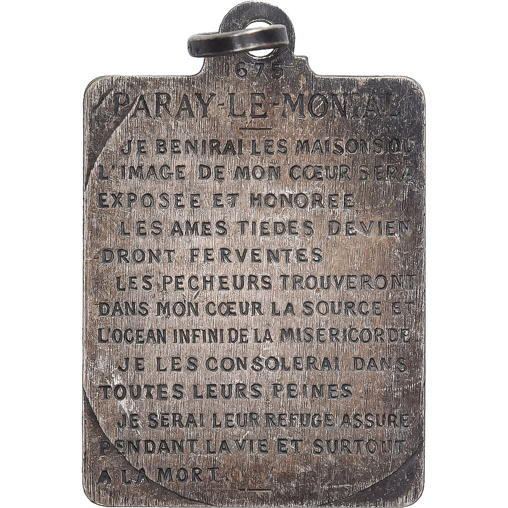 Francia, medaglia, Paray-le-Monial, Bronzo argentato, Poncet, BB