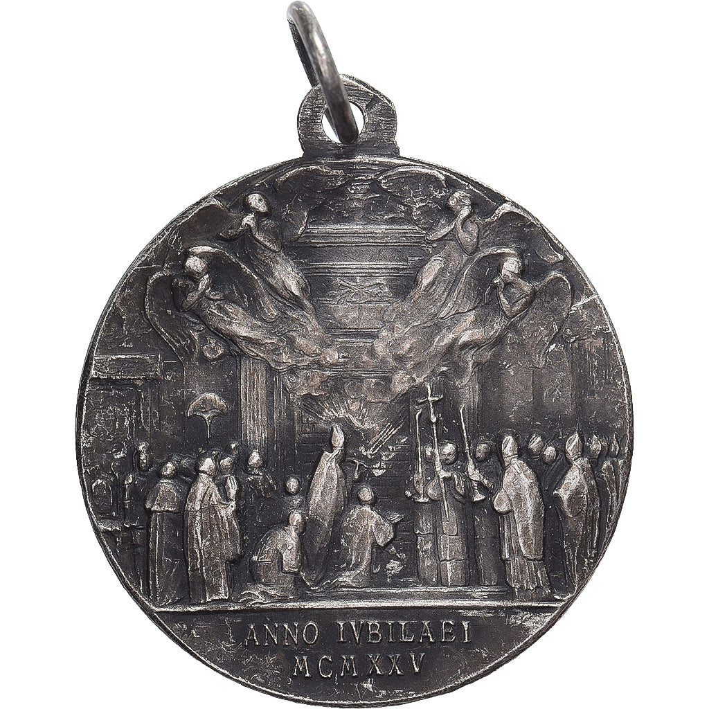 PAŃSTWO WATYKAŃSKIE, medal, Jubilé de Rome, 1925, Brąz posrebrzany