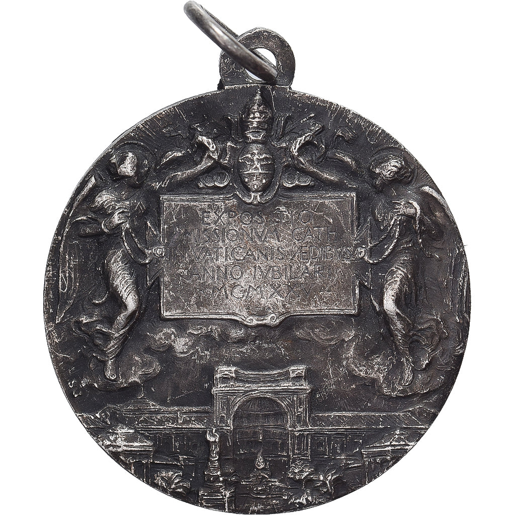 PAŃSTWO WATYKAŃSKIE, medal, Jubilé de Rome, 1925, Brąz posrebrzany
