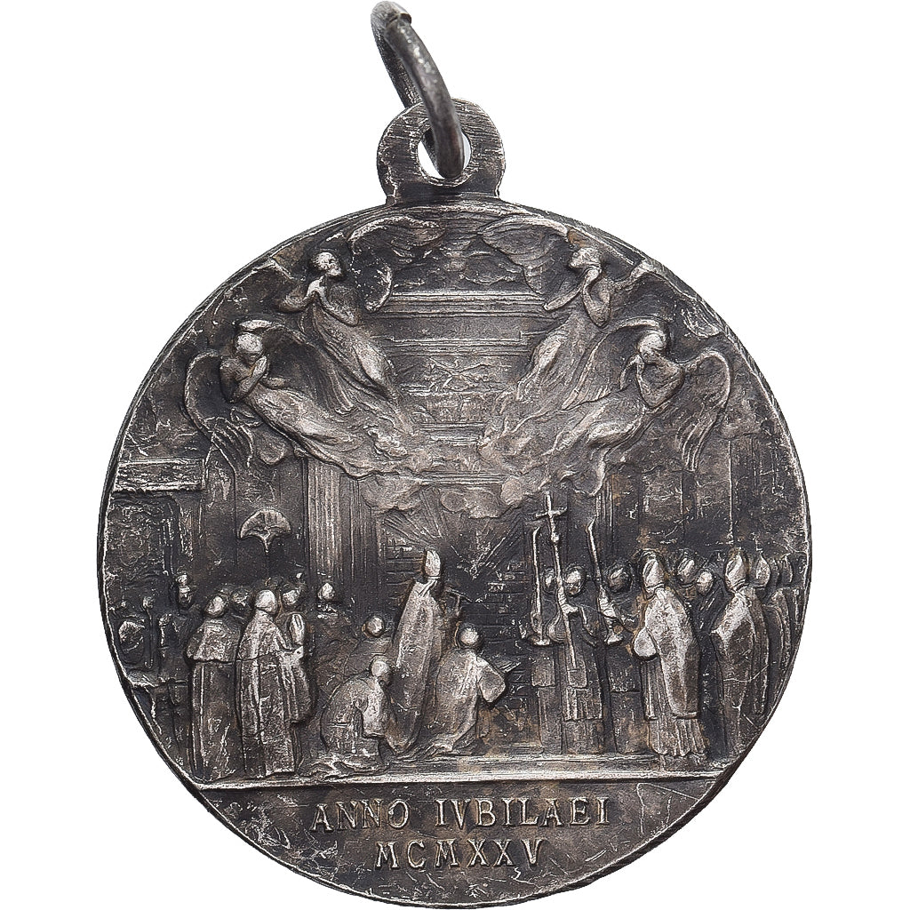 PAŃSTWO WATYKAŃSKIE, medal, Jubilé de Rome, 1925, Brąz posrebrzany