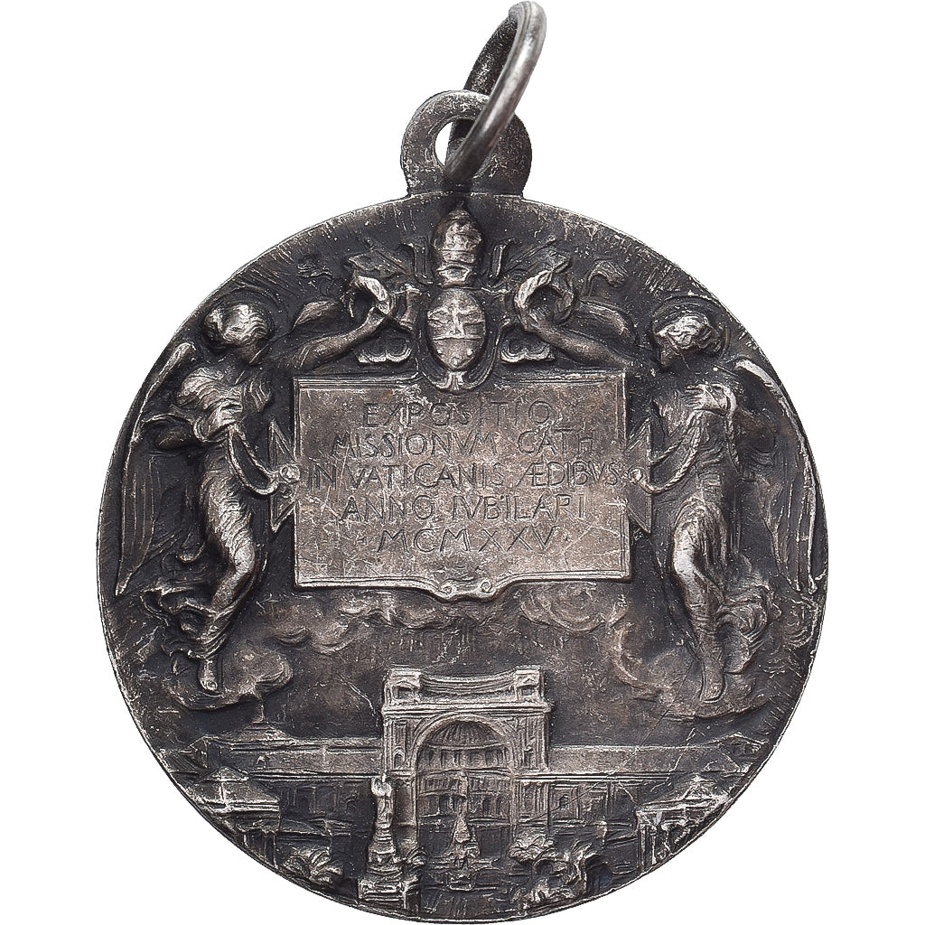 PAŃSTWO WATYKAŃSKIE, medal, Jubilé de Rome, 1925, Brąz posrebrzany