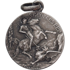 Frankrijk, Medaille, Saint Georges Terrassant le Dragon, Zilver, Penin, ZF+