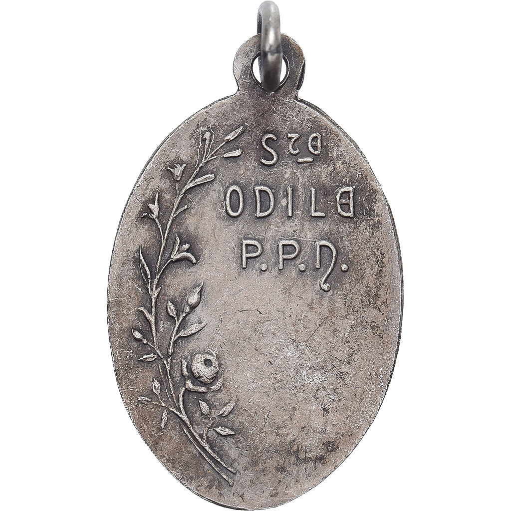 France, Médaille, Sainte Odile, Bronze argenté, TTB+