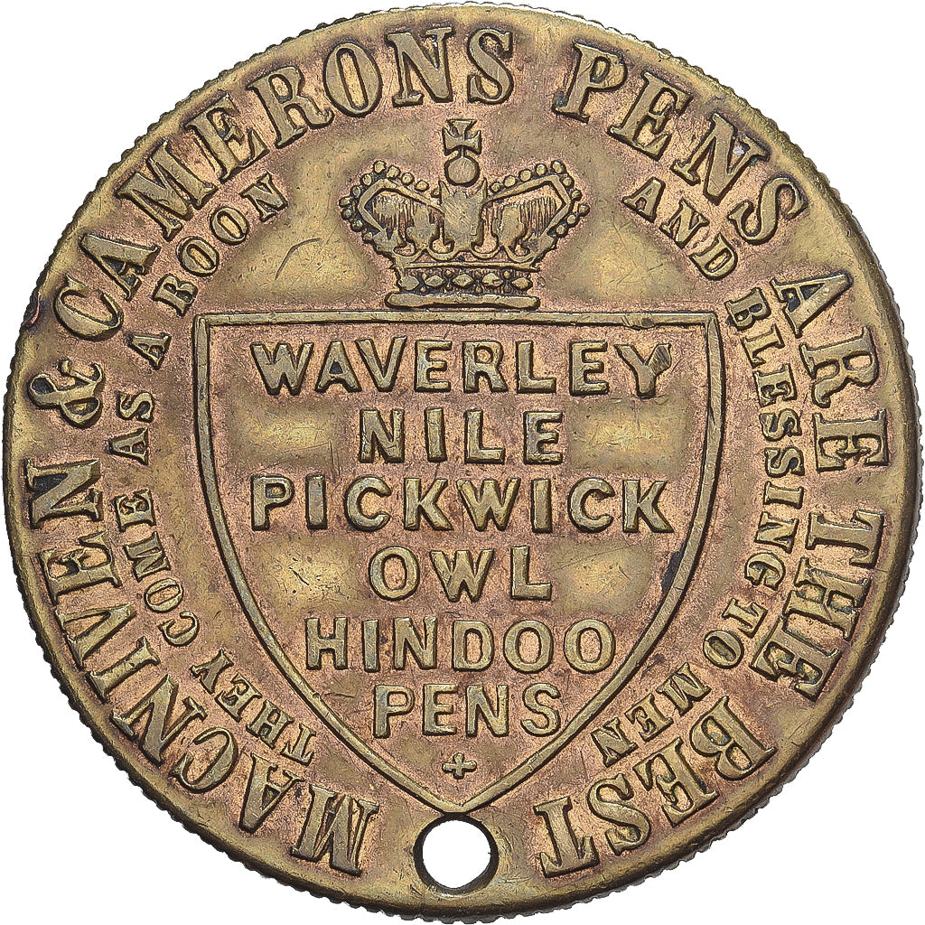 Verenigd Koninkrijk, Token, George III, MACNIVEN & CAMERON'S WAVERLEY PENS, Tin